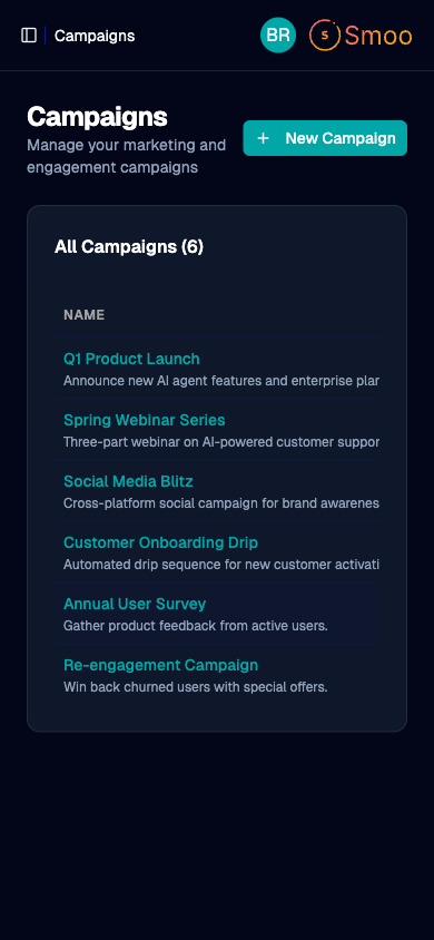 Campaign Builder - Mobile